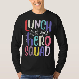School Lunch Hero Squad Cafeteria Workers 2 T-shirt
