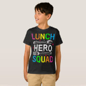School Lunch Hero Squad Cafeteria Workers Boy T-shirt (Voorkant volledig)