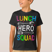 School Lunch Hero Squad Cafeteria Workers Boy T-shirt (Voorkant)