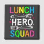 School Lunch Hero Squad Cafeteria Workers Square Magneet<br><div class="desc">School Lunch Hero Squad Funny Cafeteria Workers ontwerpen Gift Square Magnet Classic Collectie.</div>