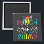 School Lunch Hero Squad Cafeteria Workers Square Magneet<br><div class="desc">School Lunch Hero Squad Funny Cafeteria Workers ontwerpen Gift Square Magnet Classic Collectie.</div>