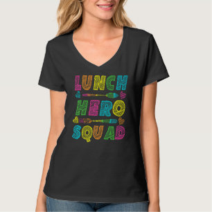 School Lunch Hero Squad Cafeteria Workers T-shirt