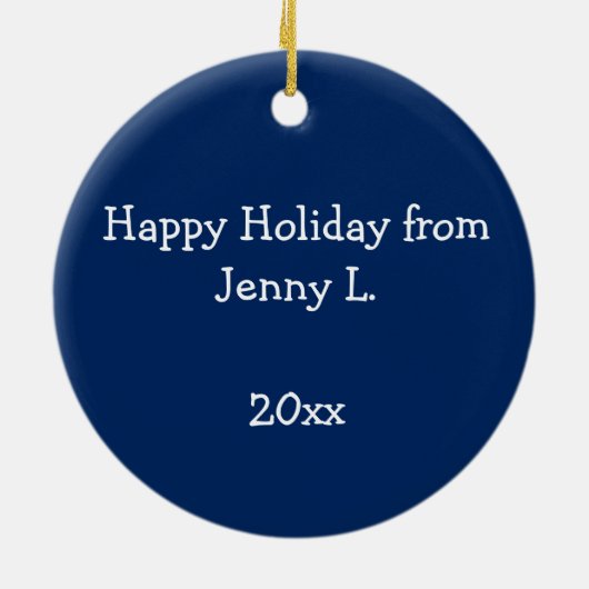 School Lunch Lady Cafeteria Worker Teacher Apple Keramisch Ornament (Achterkant)