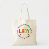 School Lunch Lady Crew Funny Dames Cafeteria Work Tote Bag (Voorkant)