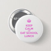 School Lunch Lady houdt van voeding Ronde Button 5,7 Cm (Voorkant /achterkant)