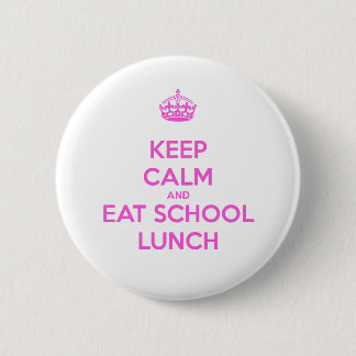 School Lunch Lady houdt van voeding Ronde Button 5,7 Cm