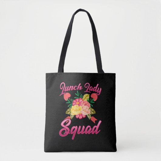 School Lunch Lady Squad Cafeteria Woman Tote Bag (Voorkant)
