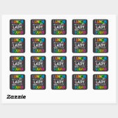 School Lunch Lady Squad Cafeteria Workers Vierkante Sticker (Vel)