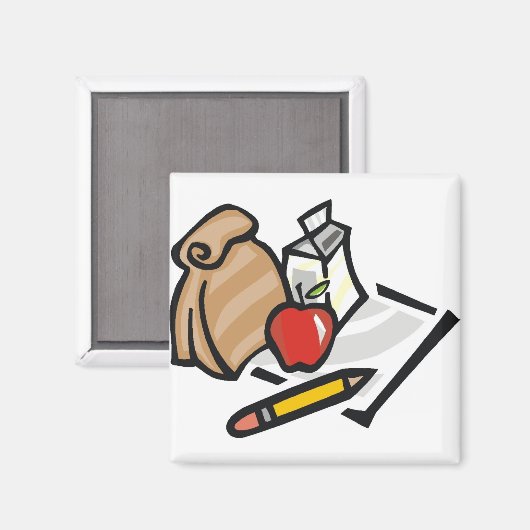 School Lunch Magneet (Voorkant / Achterkant)