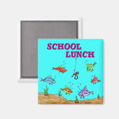School, Lunch Magneet (Voorkant / Achterkant)