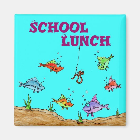 School, Lunch Magneet (Voorkant)