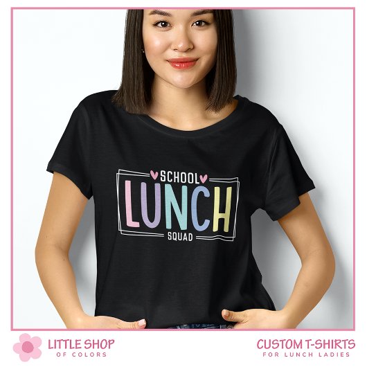  School Lunch Squad Cafetaria Personeel T-shirt