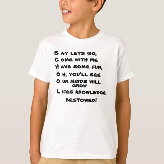 SCHOOL maakt t-shirt... T-shirt (Voorkant)