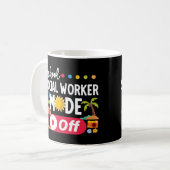 School Maatschappelijk Werker Mode Off Funny Summe Koffiemok (Voorkant links)