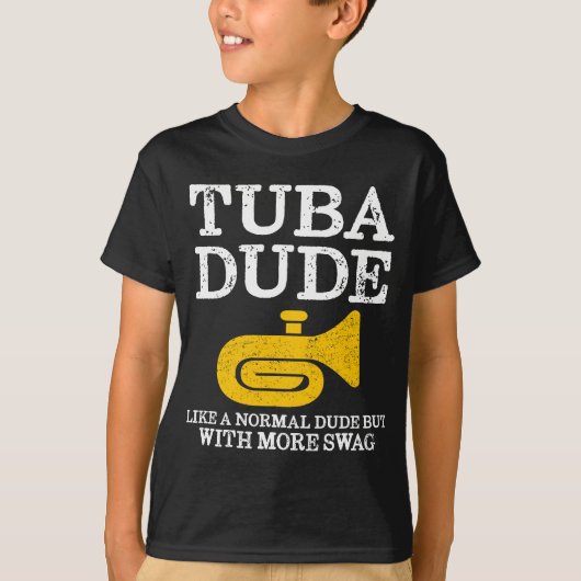School Marching Band Funny Tuba T-shirt (Voorkant)