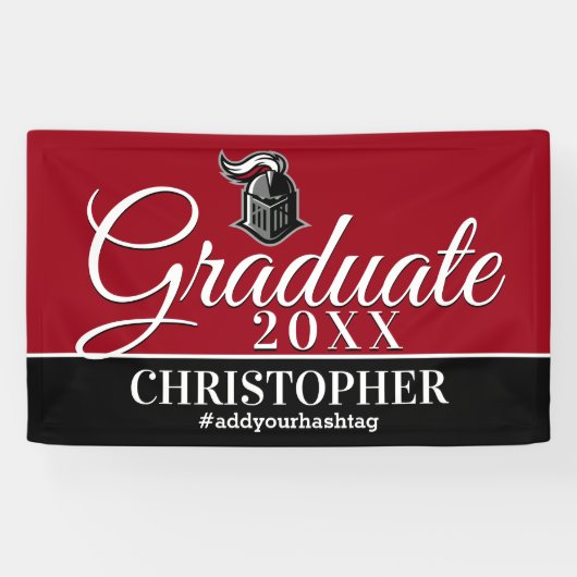 School Mascot Afstuderen Spandoek (Horizontaal)