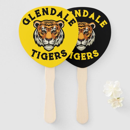 School Mascot Handwaaier (Voorkant en achterkant)