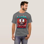 School Mascotte Amerikaans T-shirt (Voorkant volledig)