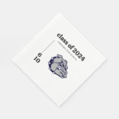 School Mascotte Logo Afstudeerfeest Servet (Hoek)