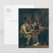 School Master, 1626-79 Briefkaart (Voorkant / Achterkant)