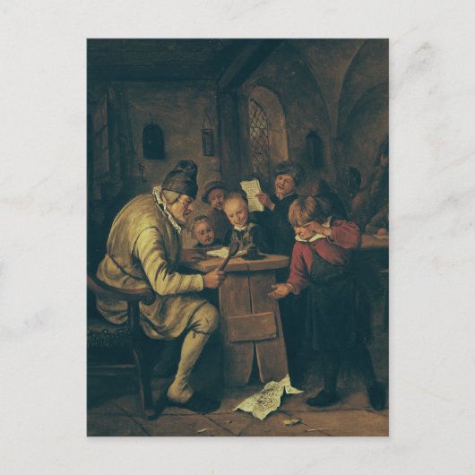 School Master, 1626-79 Briefkaart (Voorkant)