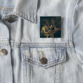 School Master, 1626-79 Vierkante Button 5,1 Cm (In situ)