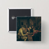 School Master, 1626-79 Vierkante Button 5,1 Cm (Voorkant /achterkant)