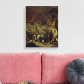 School Master, c.1662 (olie op het paneel) Canvas Afdruk (Insitu (Woonkamer))