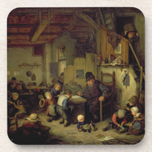 School Master, c.1662 (olie op het paneel) Drankjes Onderzetter