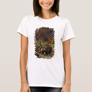 School Master, c.1662 (olie op het paneel) T-shirt