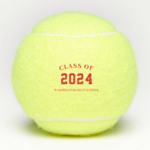 School met de naam rood tennisballen