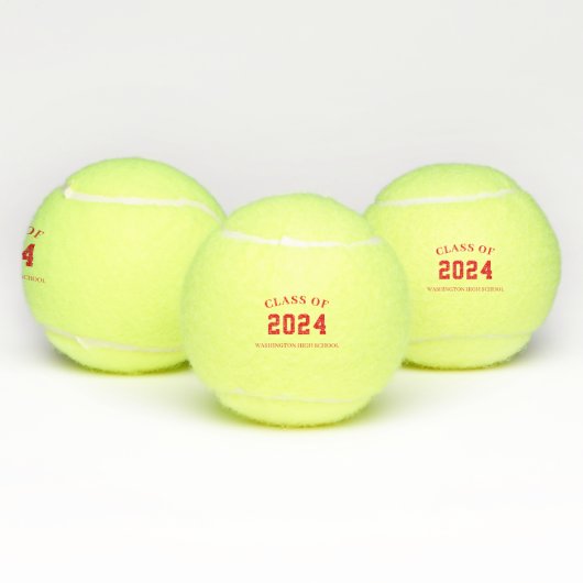 School met de naam rood tennisballen (Multi)
