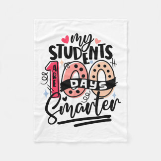 School Mijn Leerlingen Zijn 100 Dagen Slimmer Lera Fleece Deken