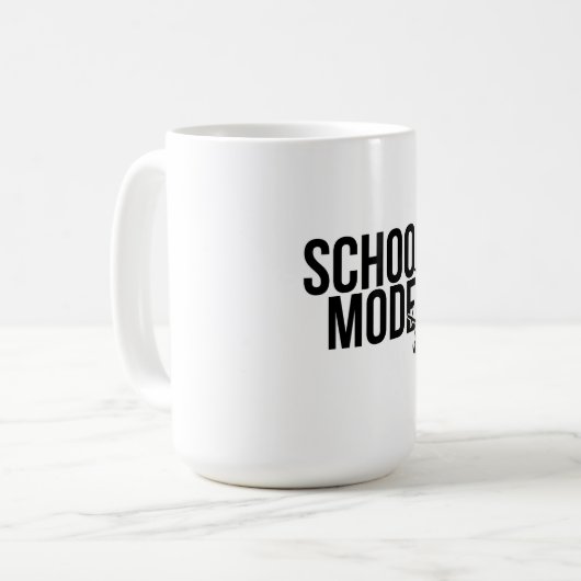 School Mode: Geactiveerde Mok – Perfect voor ieder (Voorkant links)
