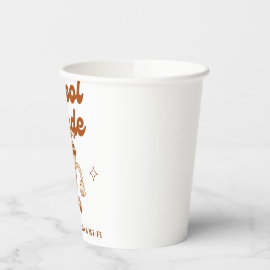 School Mode: Hardlopen op cafeïne & Wi-Fi – Mok Papieren Bekers (Links)