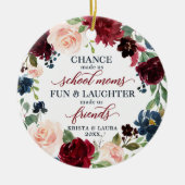 School Moms - Speciaal Boho Floral-vriendschap Keramisch Ornament (Voorkant)