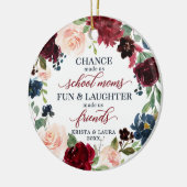 School Moms - Speciaal Boho Floral-vriendschap Keramisch Ornament (Links)