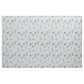 School Music Band Note Sign Blue Stof (Fat Quarter)
