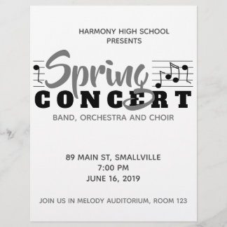 School Music Concert Flyer en Program