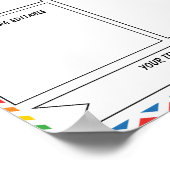 School Nieuwsbrief bewerkbare Sjabloon Poster (Hoek)