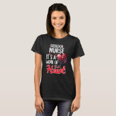 School Nurse Appreciation For Valentines Day T-shirt (Voorkant volledig)
