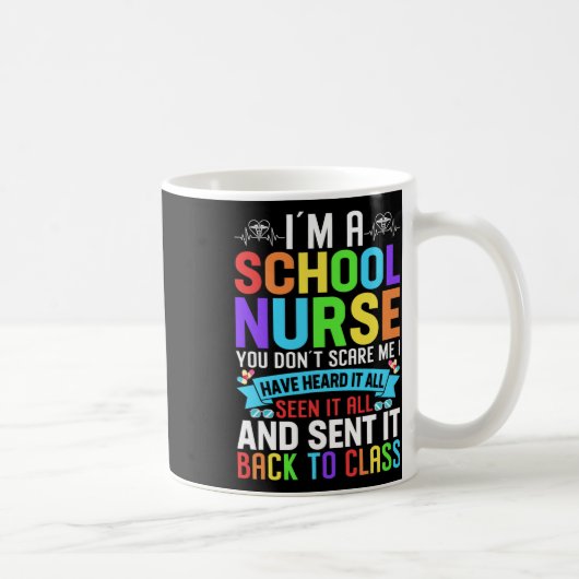School Nurse Appreciation Nursing Elementary Schoo Koffiemok (Rechts)