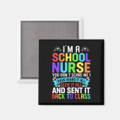 School Nurse Appreciation Nursing Elementary Schoo Magneet (Voorkant / Achterkant)