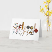 School Nurse beroemd gemaakt door MagsGraphics Kaart (Gele Bloem)