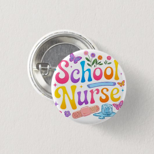 School Nurse Button (Voorkant /achterkant)