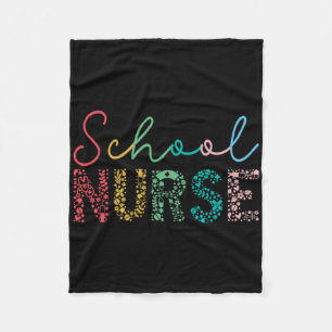 School Nurse CK naar School Nurse Elements Graphic Fleece Deken