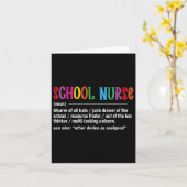 School Nurse Definition CK to School Fun Kaart (Gele Bloem)