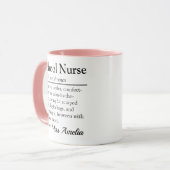 School Nurse Definition Custom Appreciation Mok (Voorkant links)