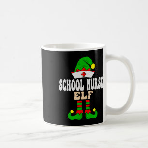 School Nurse Elf Xmas Matching Family Group Christ Koffiemok