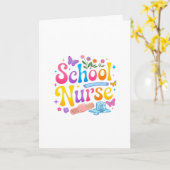 School Nurse Greeting Card Kaart (Gele Bloem)